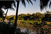 Luang Prabang, Laos - Walking along the riverfront of the Nam Khan